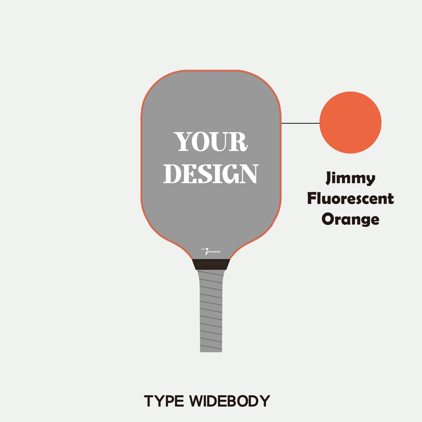 Pickleball Paddle - Adult S-glass Fiberglass (Widebody) (Customization)