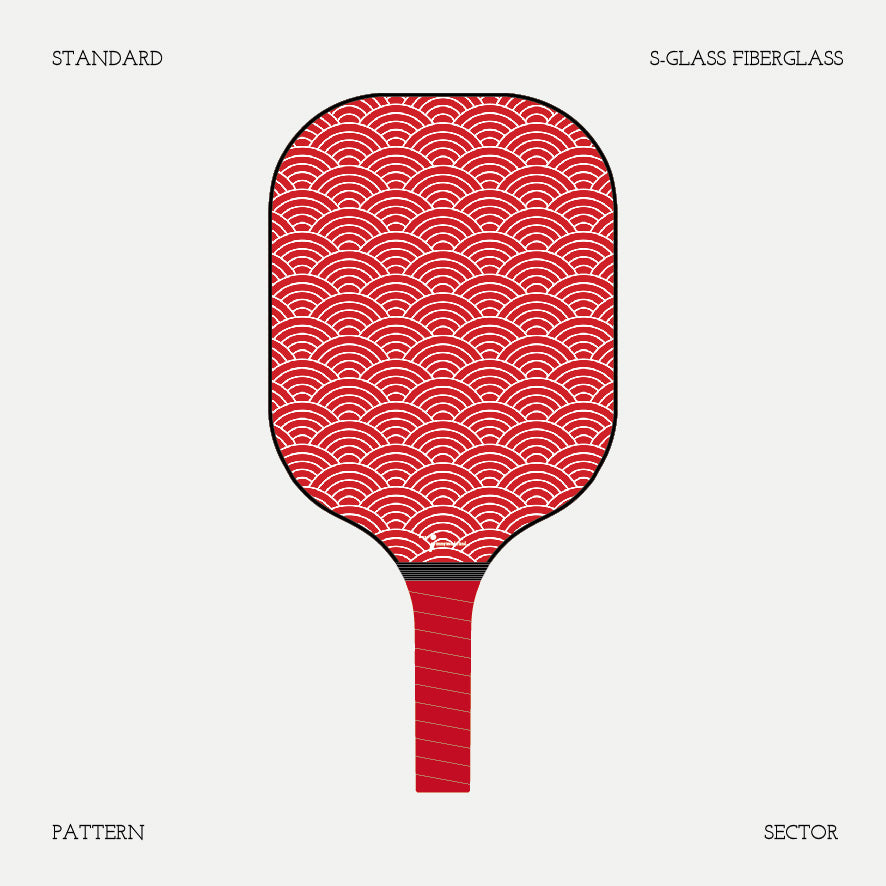 Pickleball Paddle - Pattern - Sector