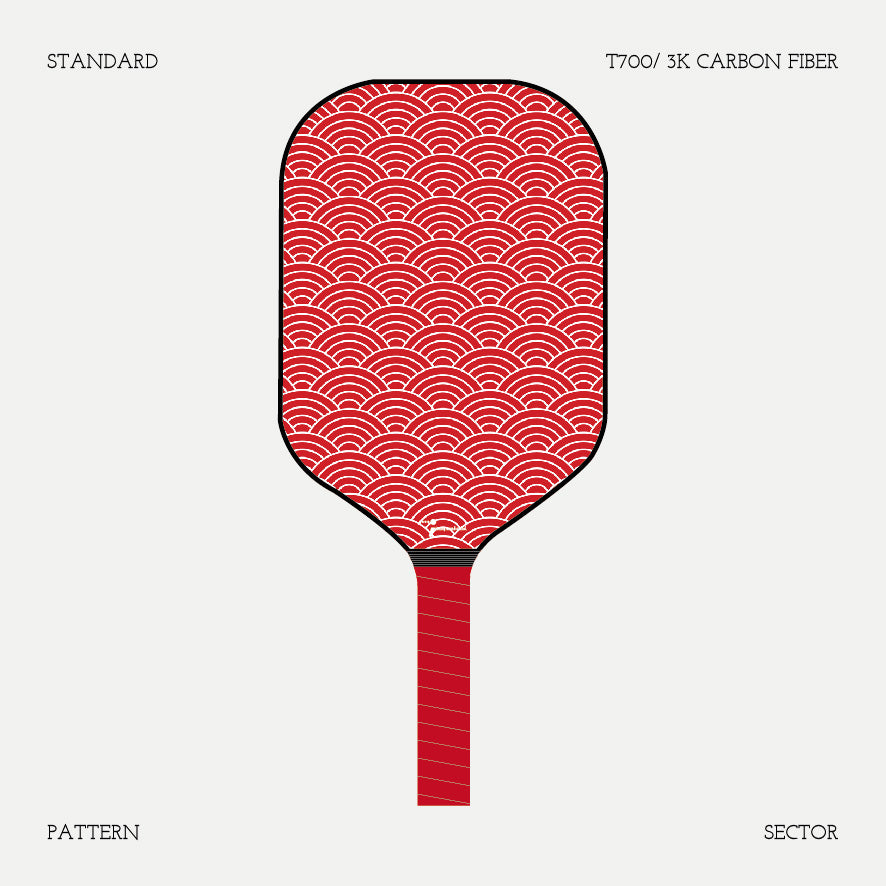 Pickleball Paddle - Pattern - Sector