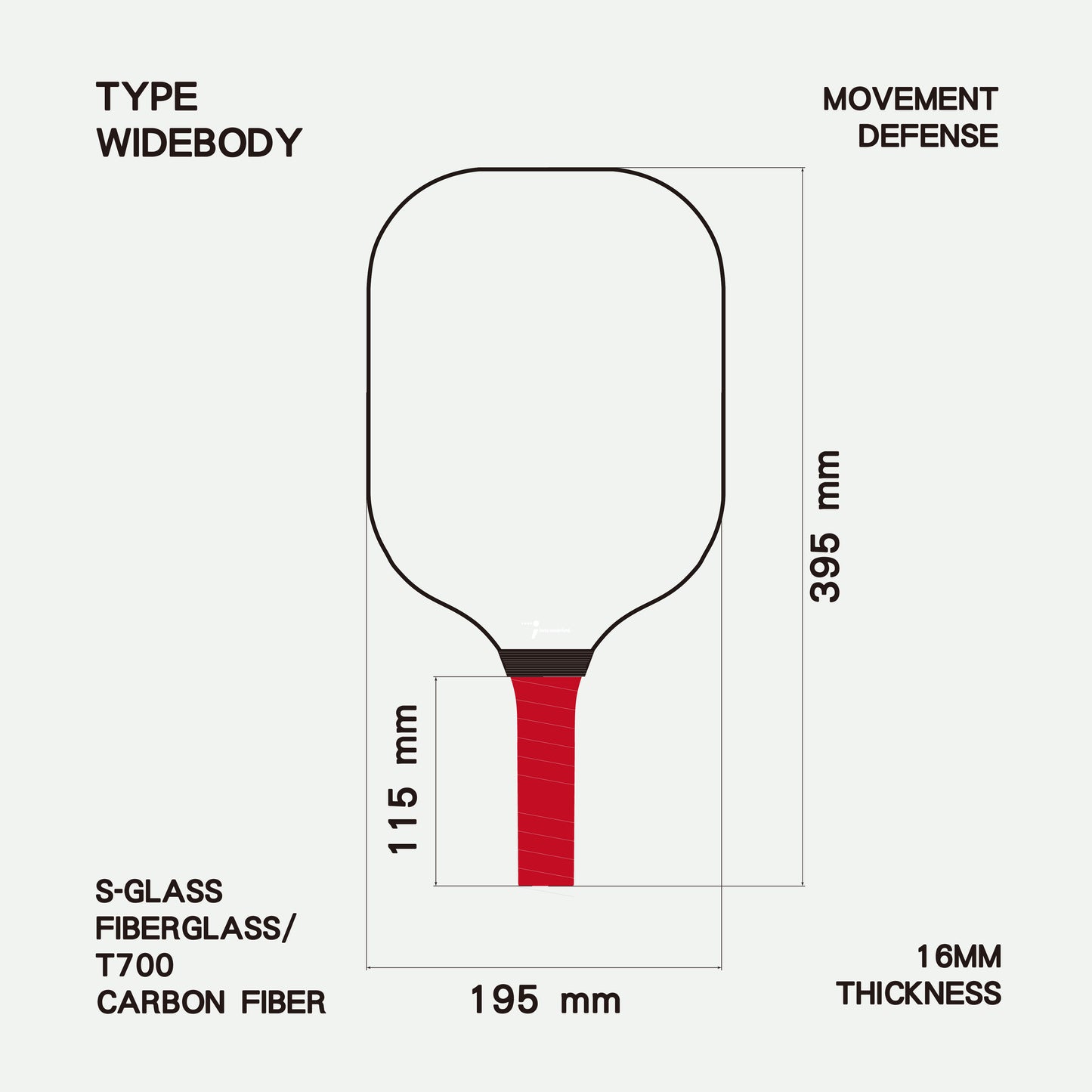 Pickleball Paddle - Abstract - Orange