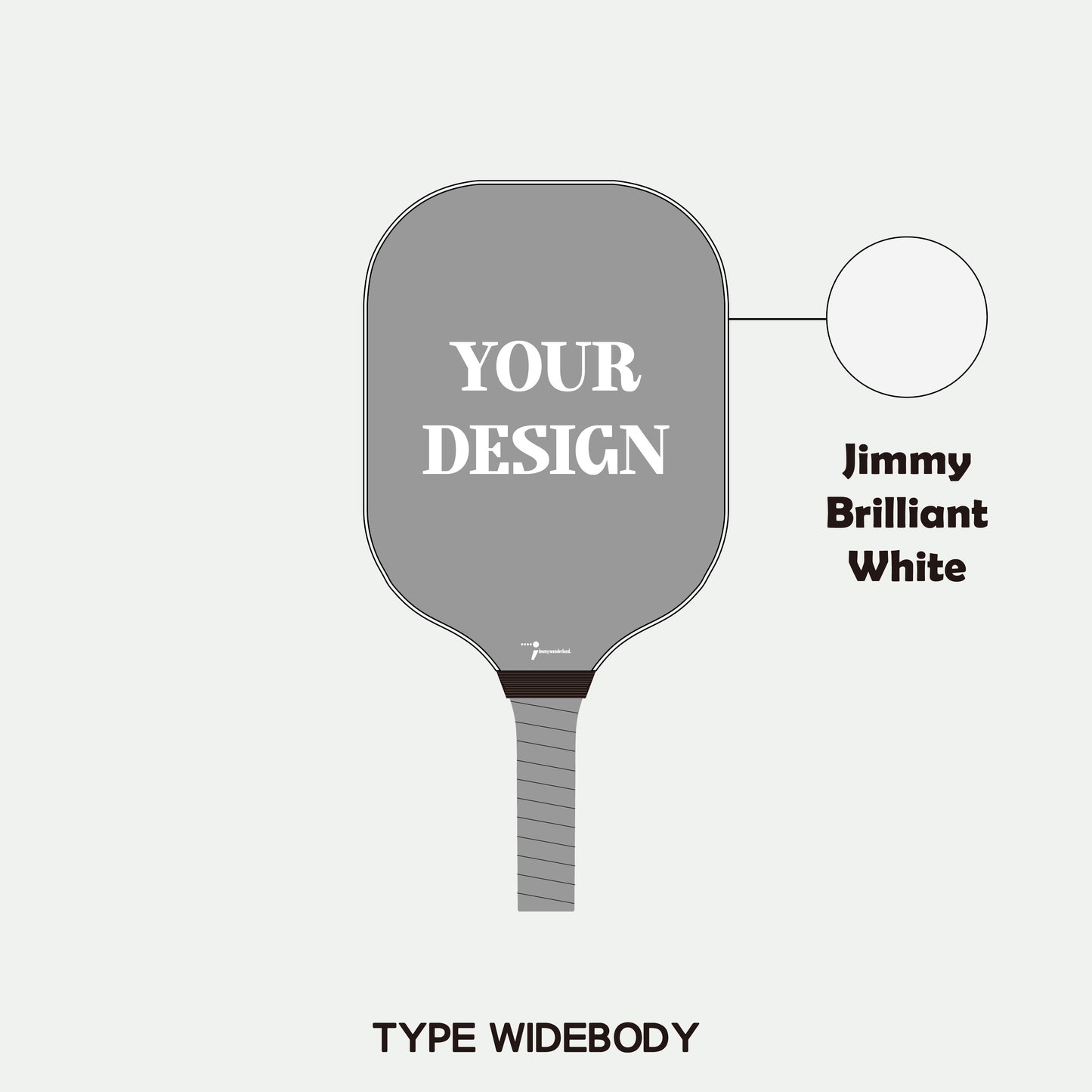 Pickleball Paddle - Adult  S-glass Fiberglass (Widebody)  (Customization)