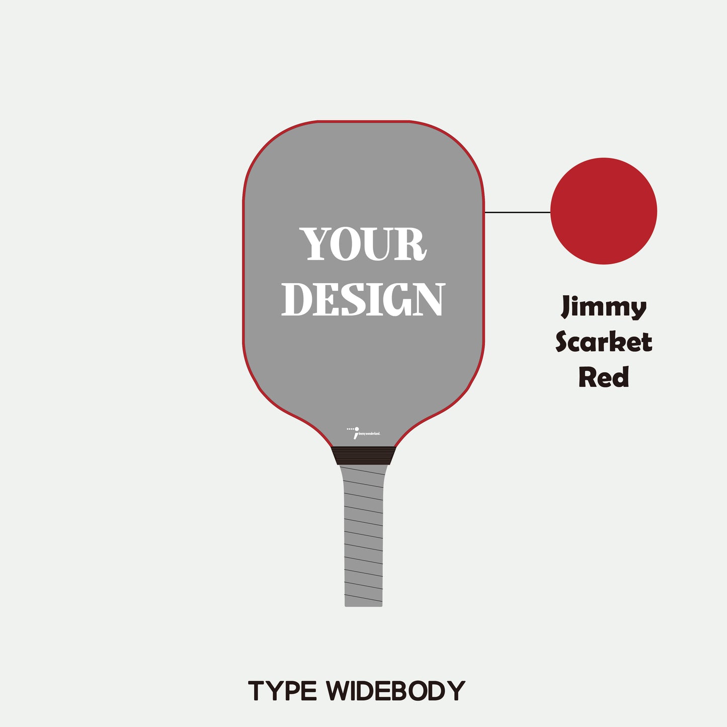 Pickleball Paddle - Adult  S-glass Fiberglass (Widebody)  (Customization)