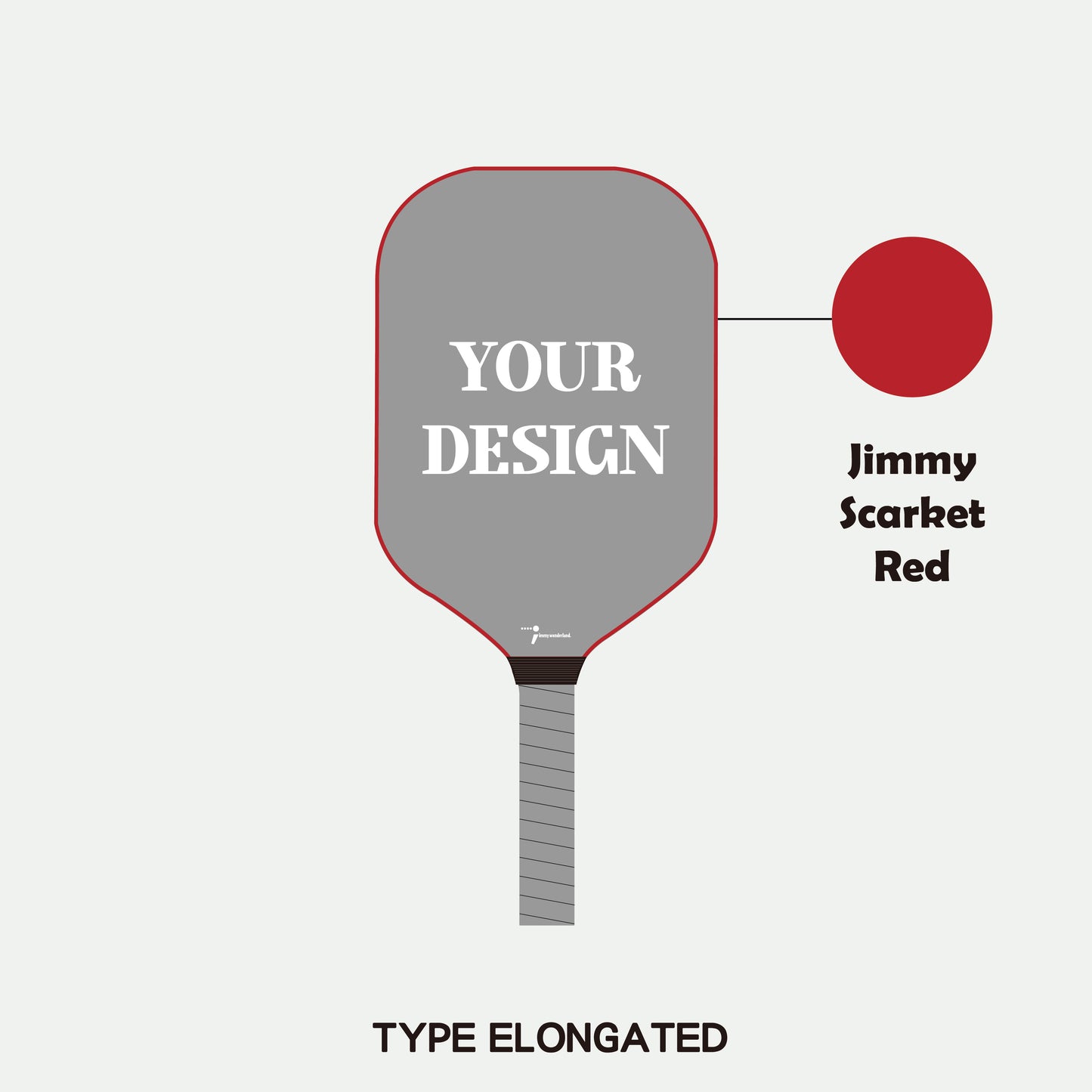 Pickleball Paddle - Adult T700 Carbon Fiber (Elongated) (Customization)