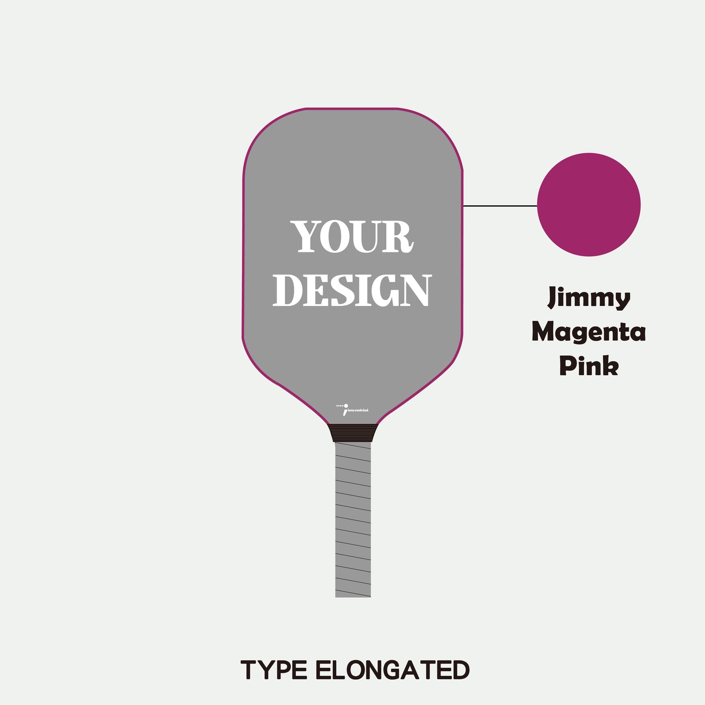 Pickleball Paddle - Adult T700 Carbon Fiber (Elongated) (Customization)