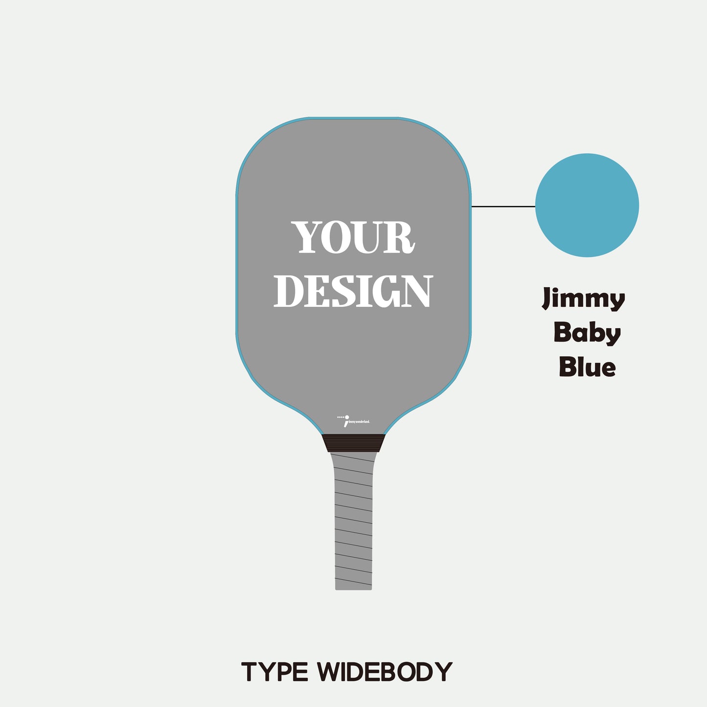 Pickleball Paddle - Adult  S-glass Fiberglass (Widebody)  (Customization)