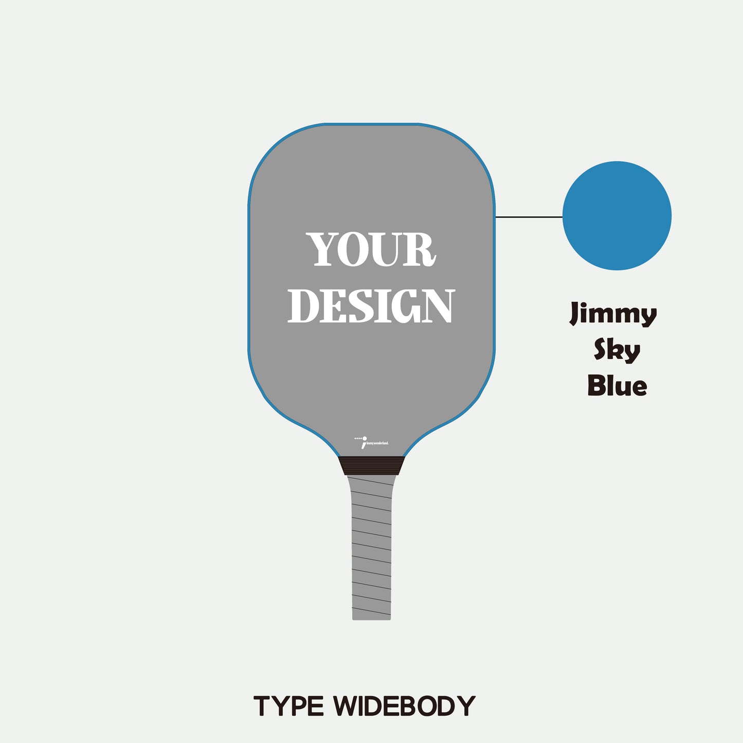 Pickleball Paddle - Adult  S-glass Fiberglass (Widebody)  (Customization)