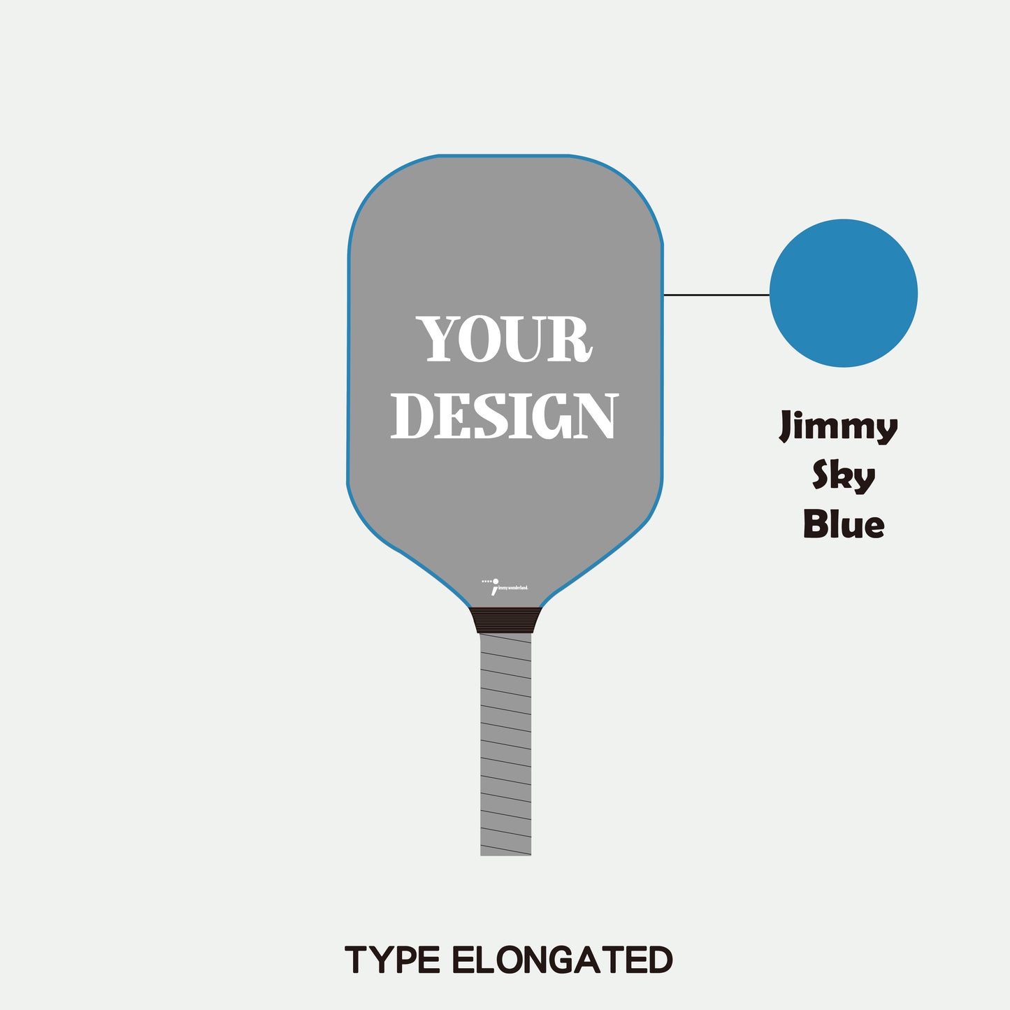 Pickleball Paddle - Adult T700 Carbon Fiber (Elongated) (Customization)