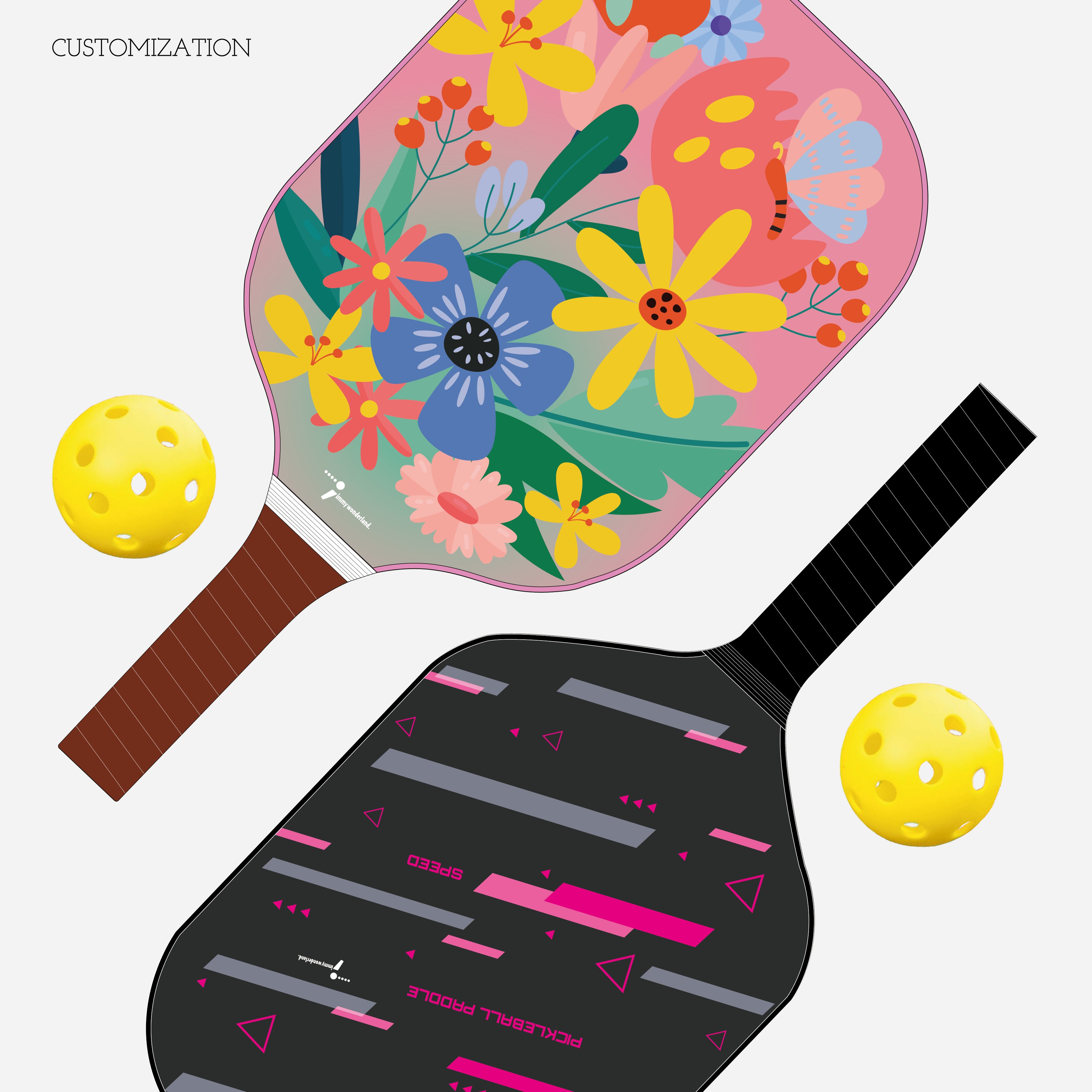 Pickleball Paddle - Adult  S-glass Fiberglass (Widebody)  (Customization)