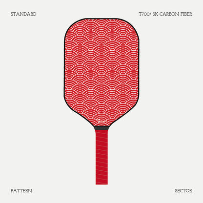 Pickleball Paddle - Pattern - Sector