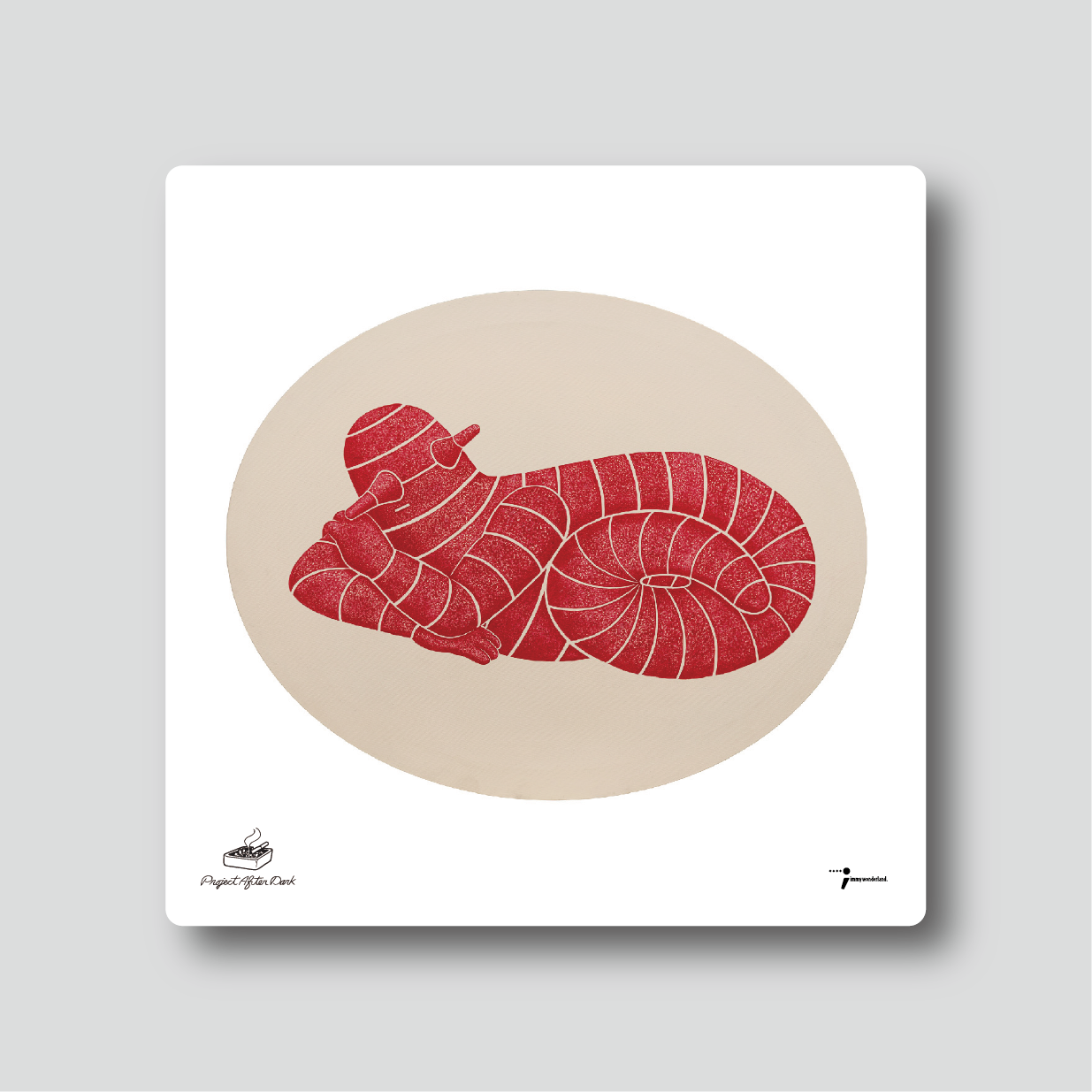 Ceramic Coaster - Prodip Leung - Serpent Dream