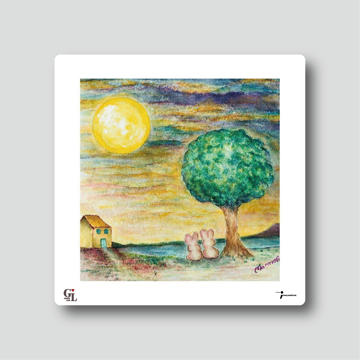 Ceramic Coaster - Goody Life - Full Moon Wishes