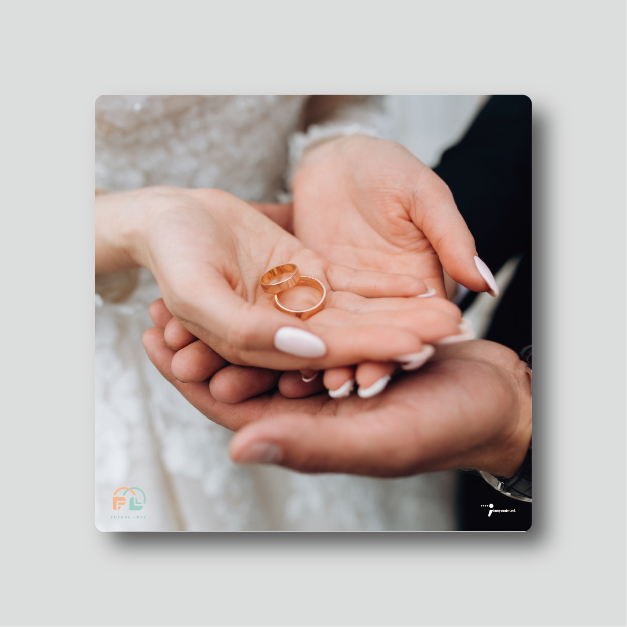 Ceramic Coaster - Future Love (NFC) - Ring