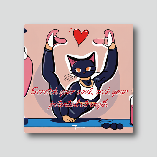 Ceramic Coaster - Yoga - Strength