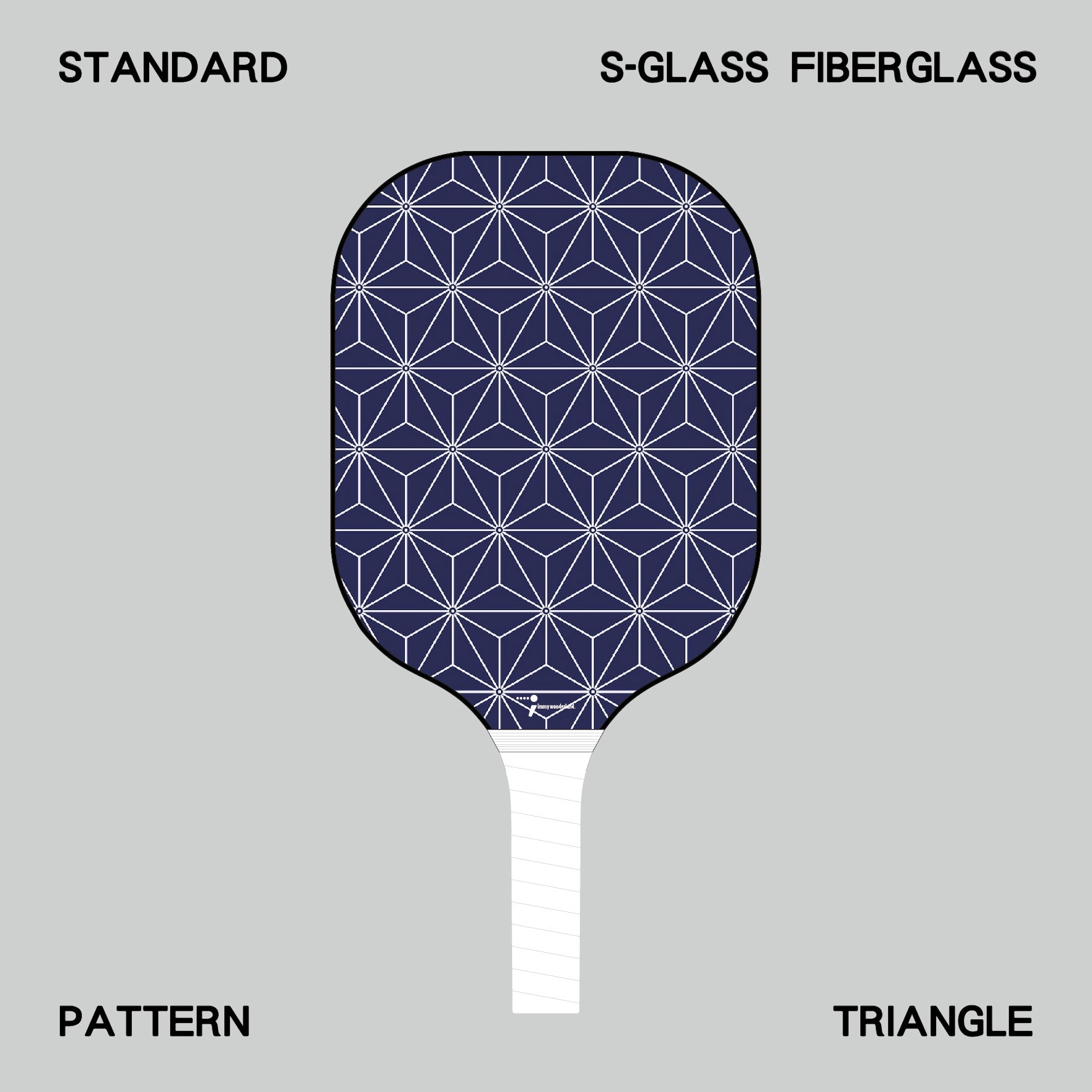 Pickleball Paddle - Pattern - Triangle