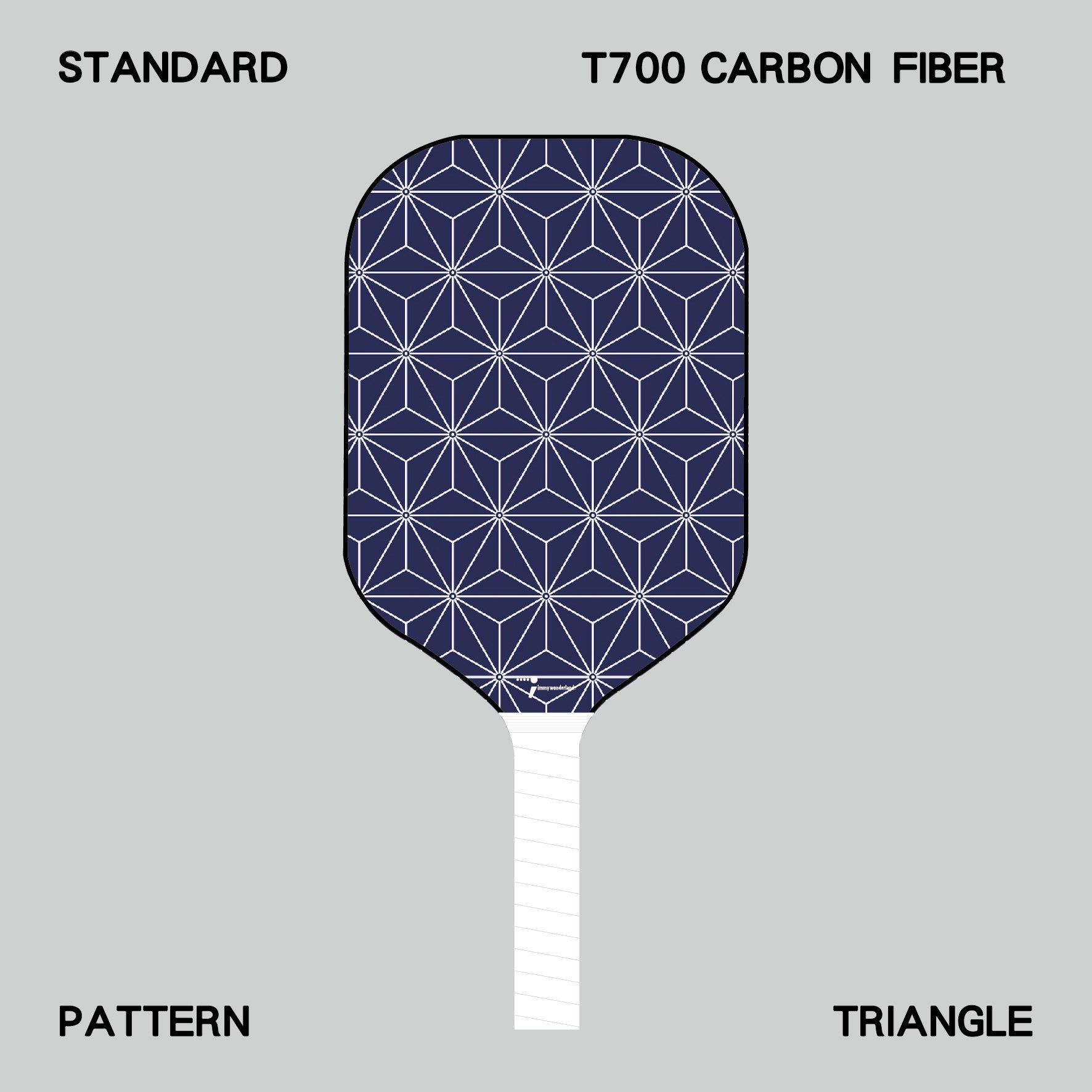 Pickleball Paddle - Pattern - Triangle