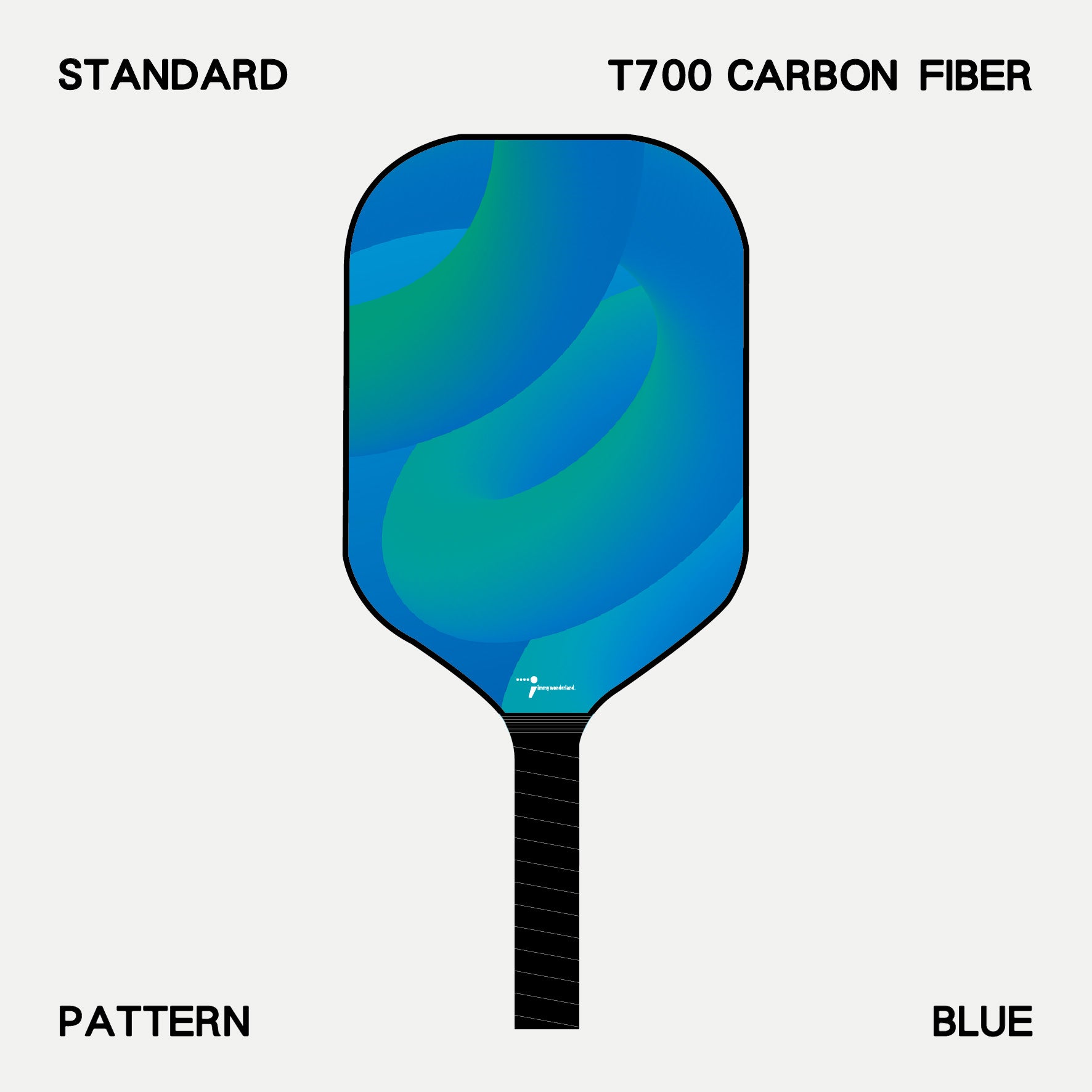 Pickleball Paddle - Abstract - Blue