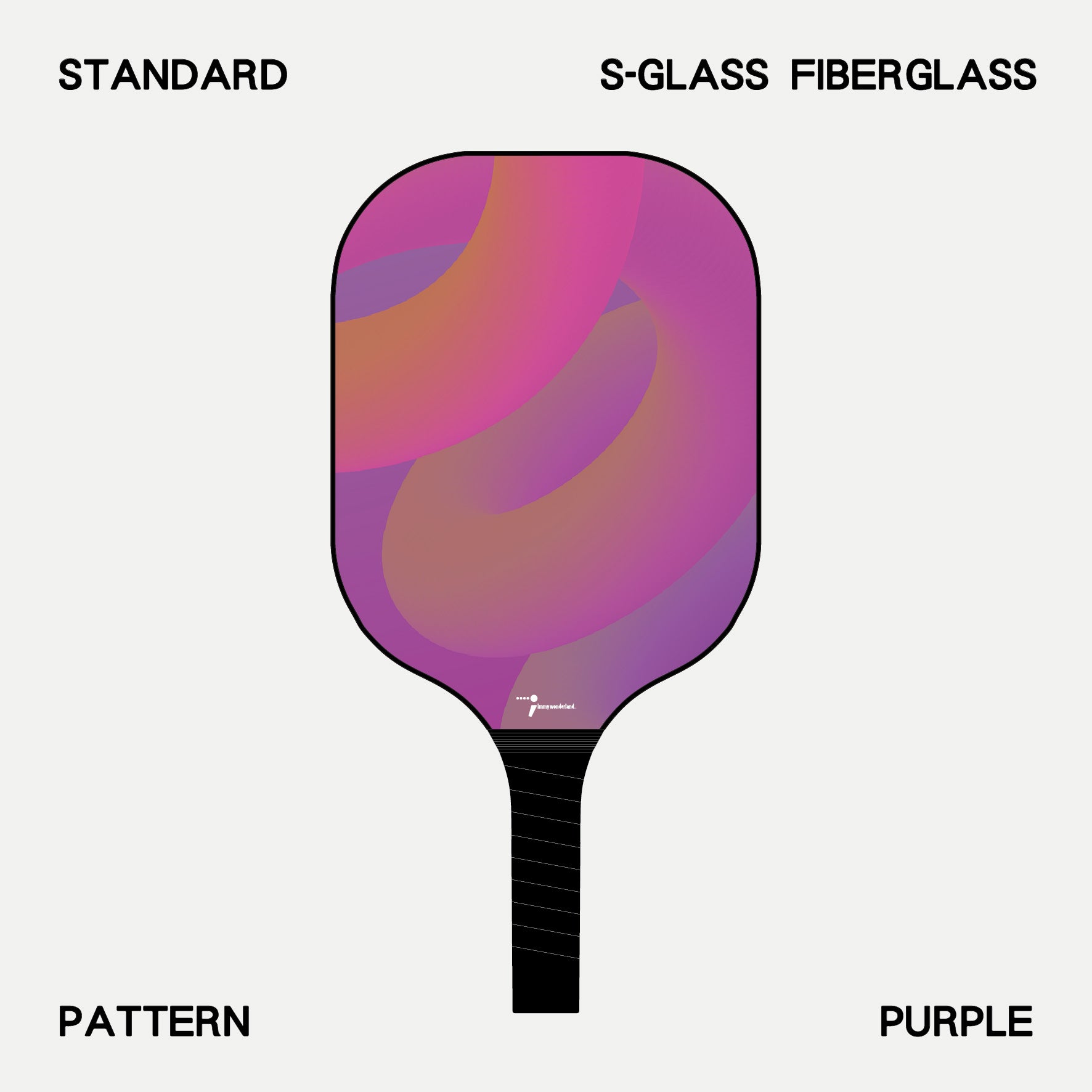 Pickleball Paddle - Abstract - Purple