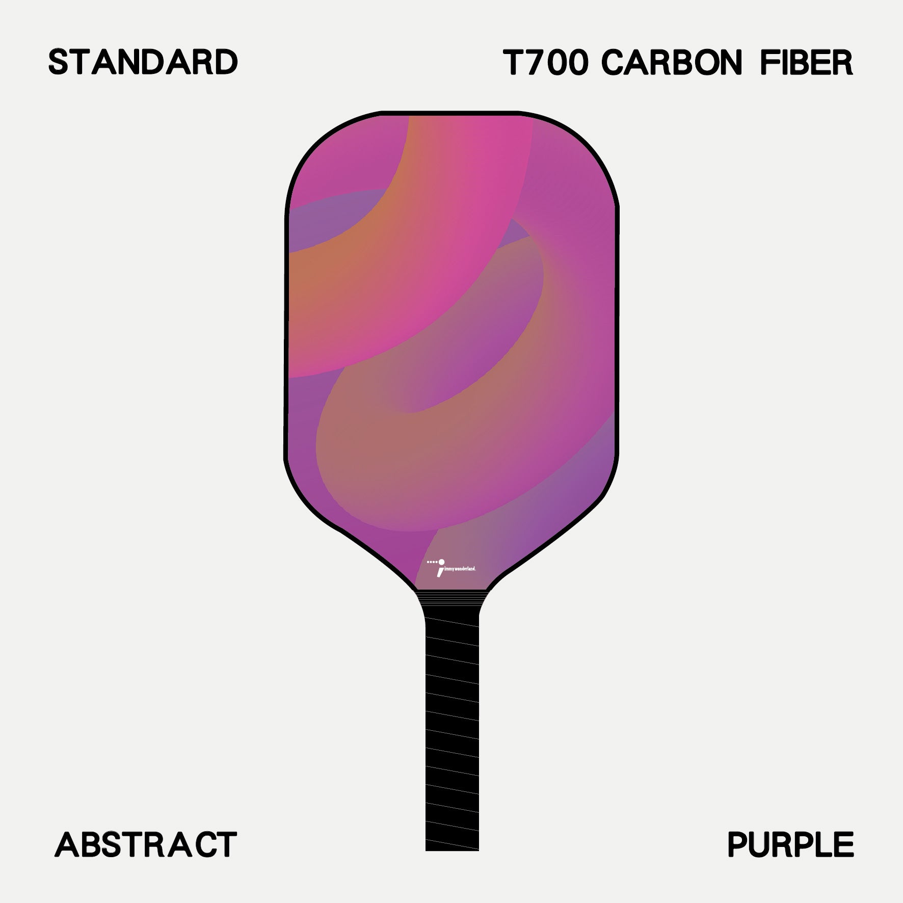 Pickleball Paddle - Abstract - Purple