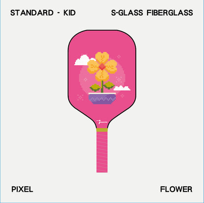 Pickleball Paddle - Kid - Pixel Flower