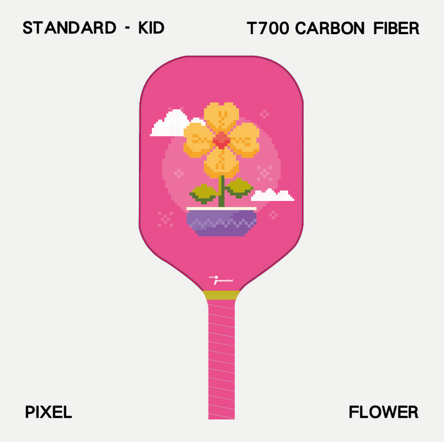 Pickleball Paddle - Kid - Pixel Flower
