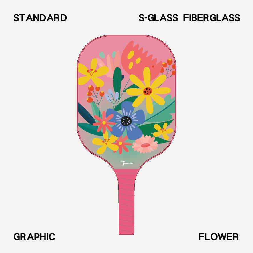Pickleball Paddle - Graphic - Flower