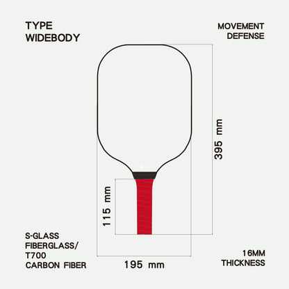 Pickleball Paddle - Abstract - Orange