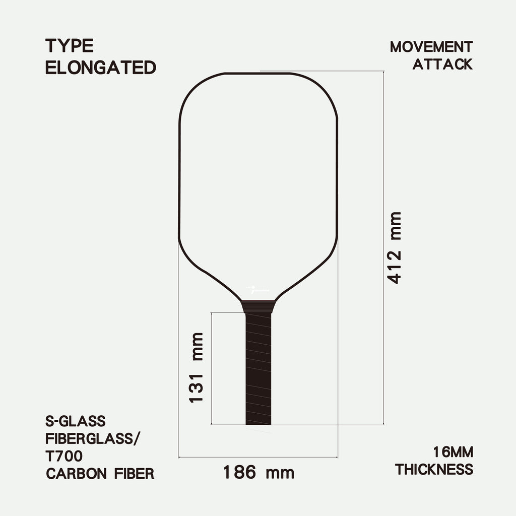 Pickleball Paddle - Graphic - Text