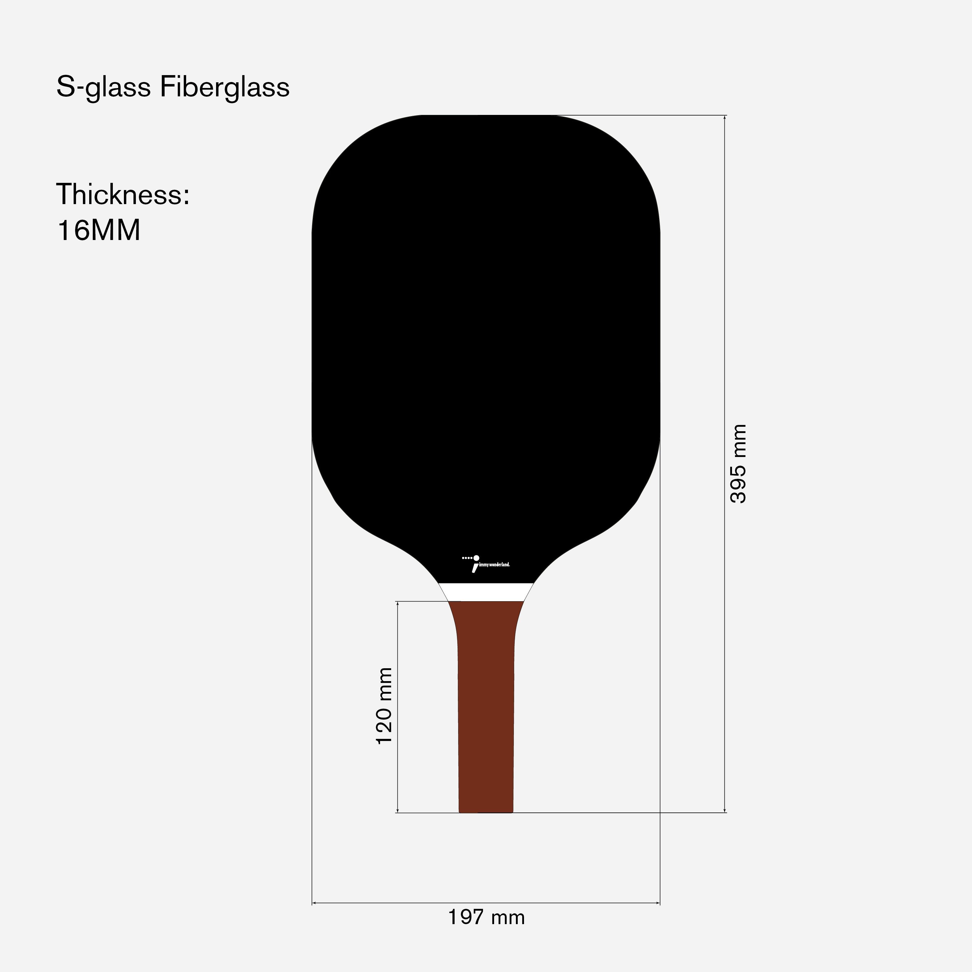Pickleball Paddle - Abstract - Mono - S-glass fiberglass