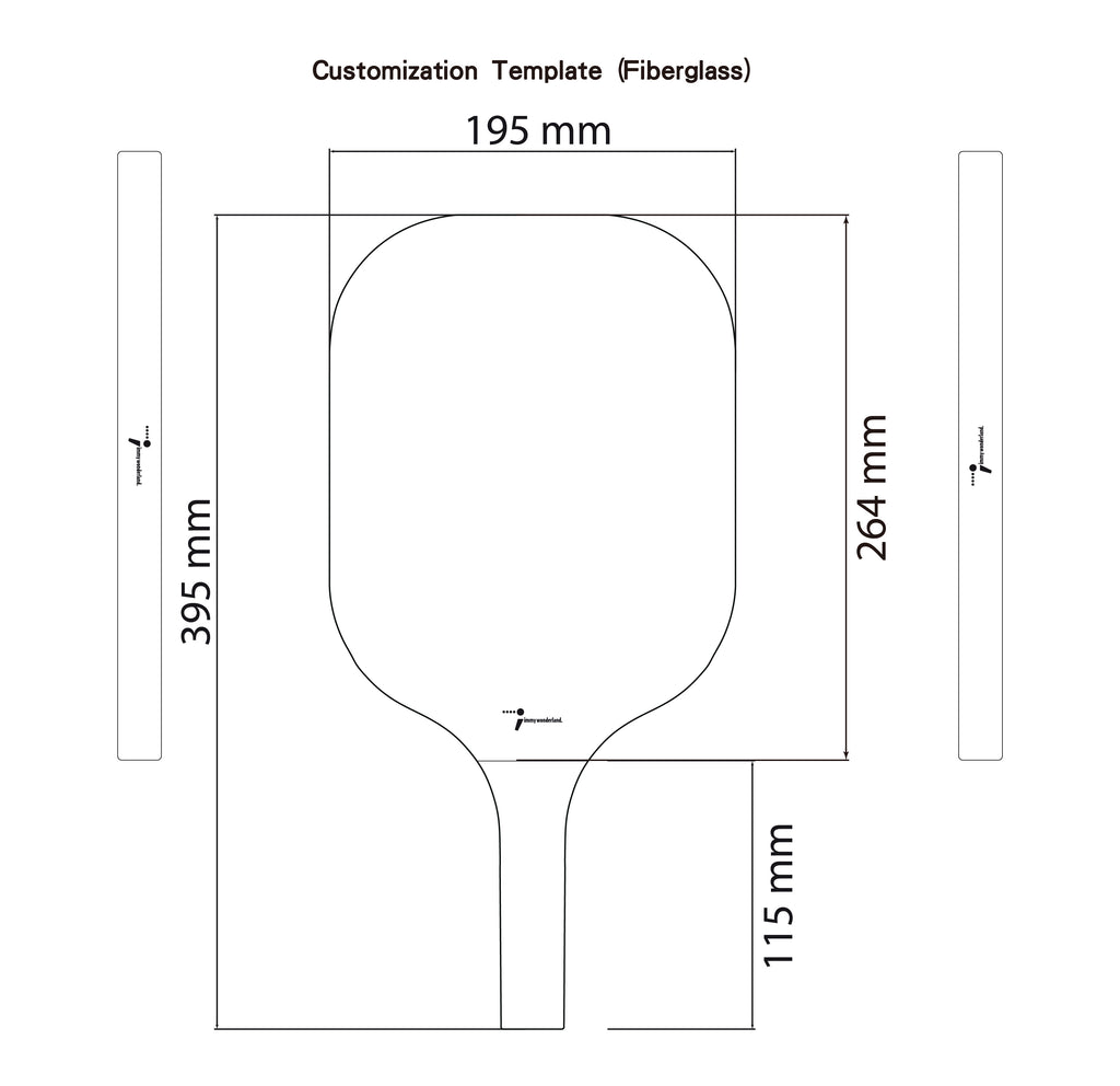 Pickleball Paddle - Adult  S-glass Fiberglass (Standard)  (Customization)